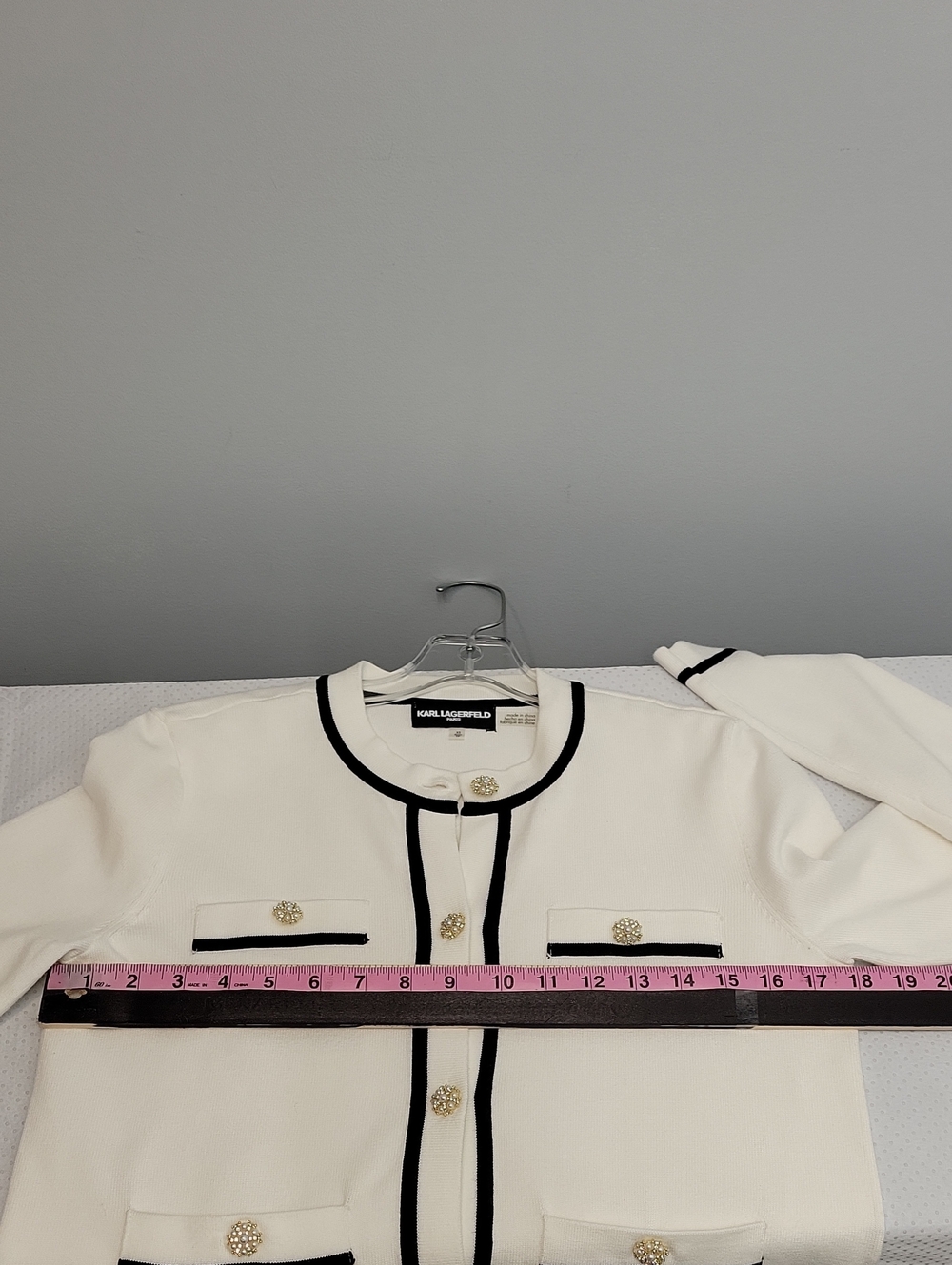 Karl Lagerfeld  four pocket cardigan sweater size XS - Picture 5 of 8